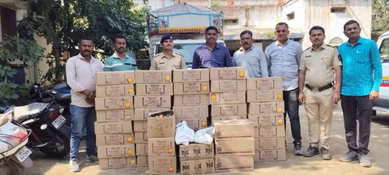 लाखोंचा अवैध दारूसाठा जप्त, मानवात पोलिसांची कामगिरी